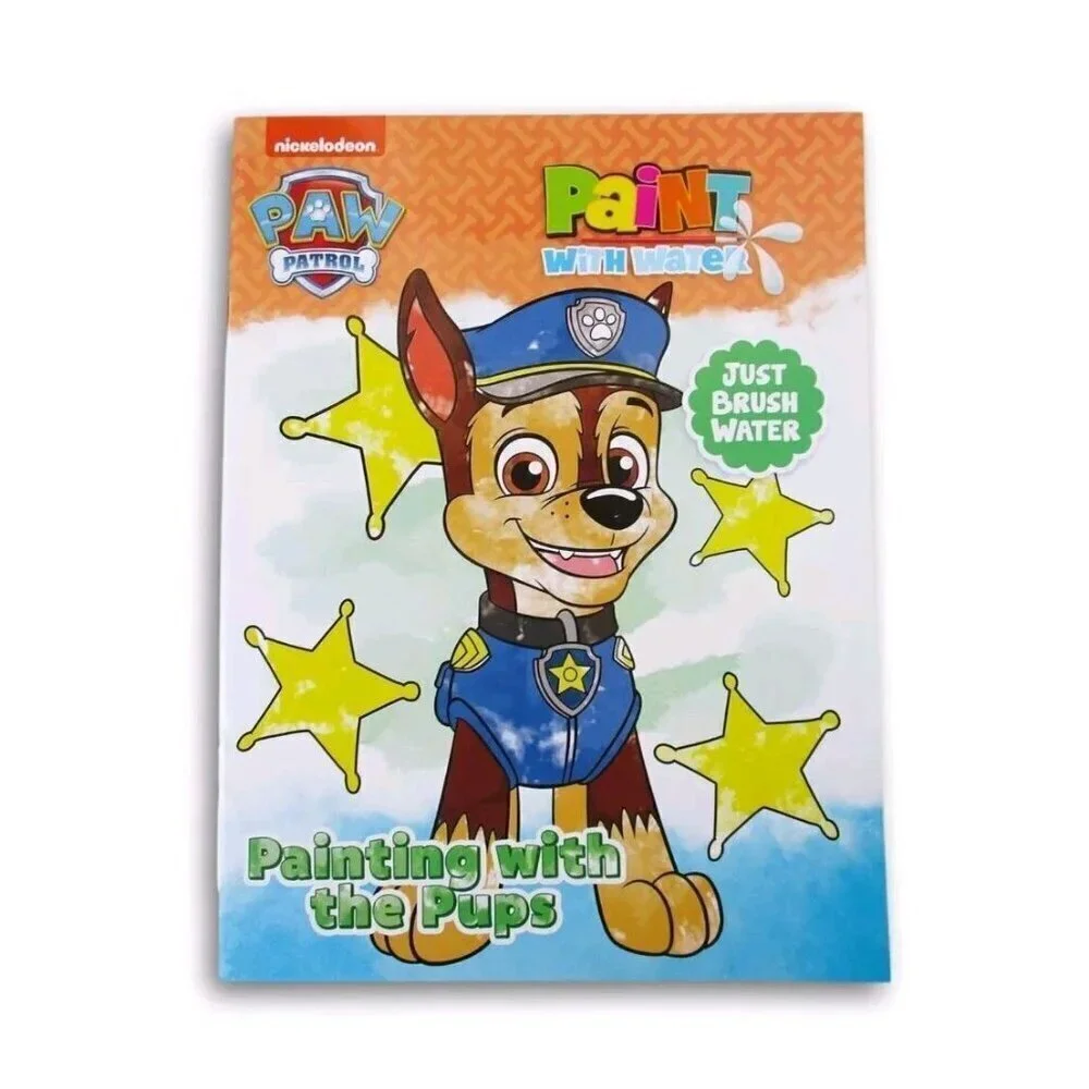 Paw Patrol (Nickelodeon) Paint With Water Book Painting Pups